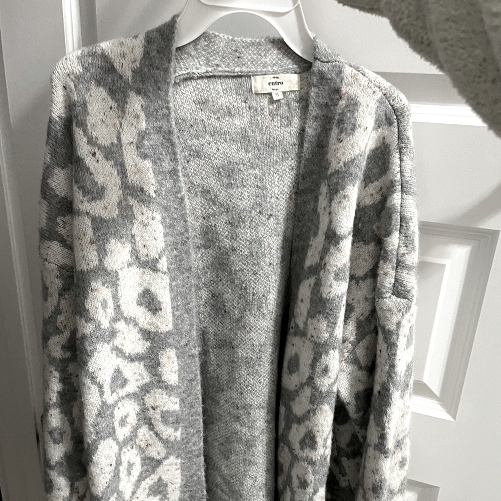 Boutique Leopard Print Cardigan